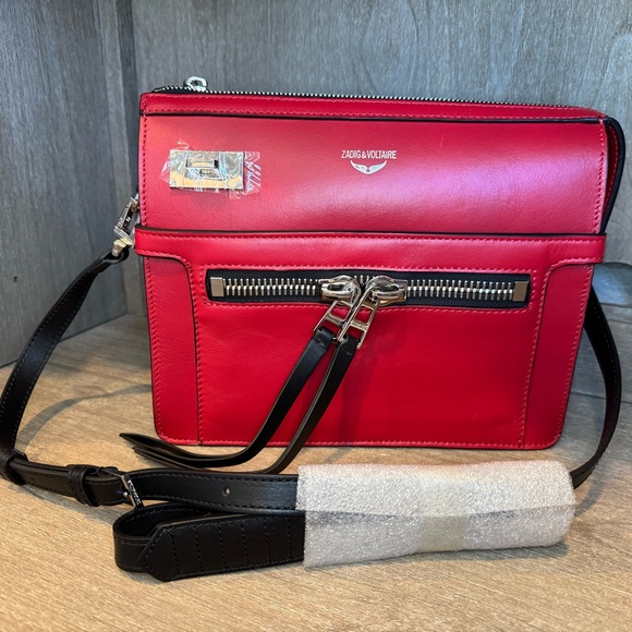 Zadig & Voltaire zip crossbody Red - Picture 2 of 4